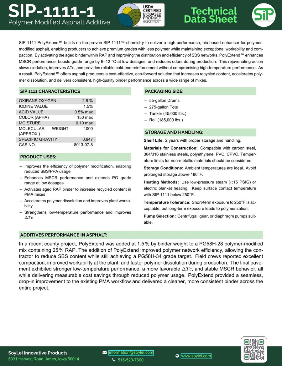 SIP-1111™ PolyExtend TDS