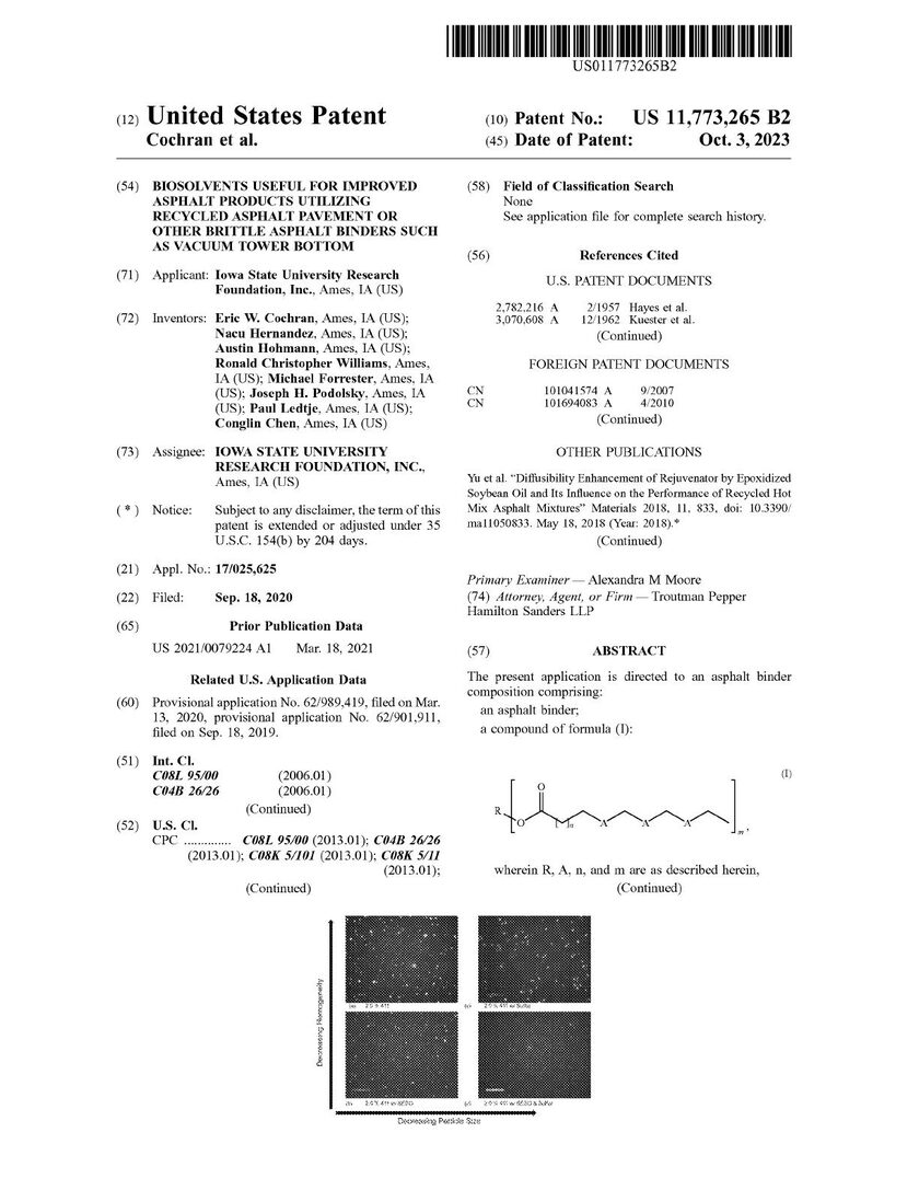 RAP and brittle-binder patent